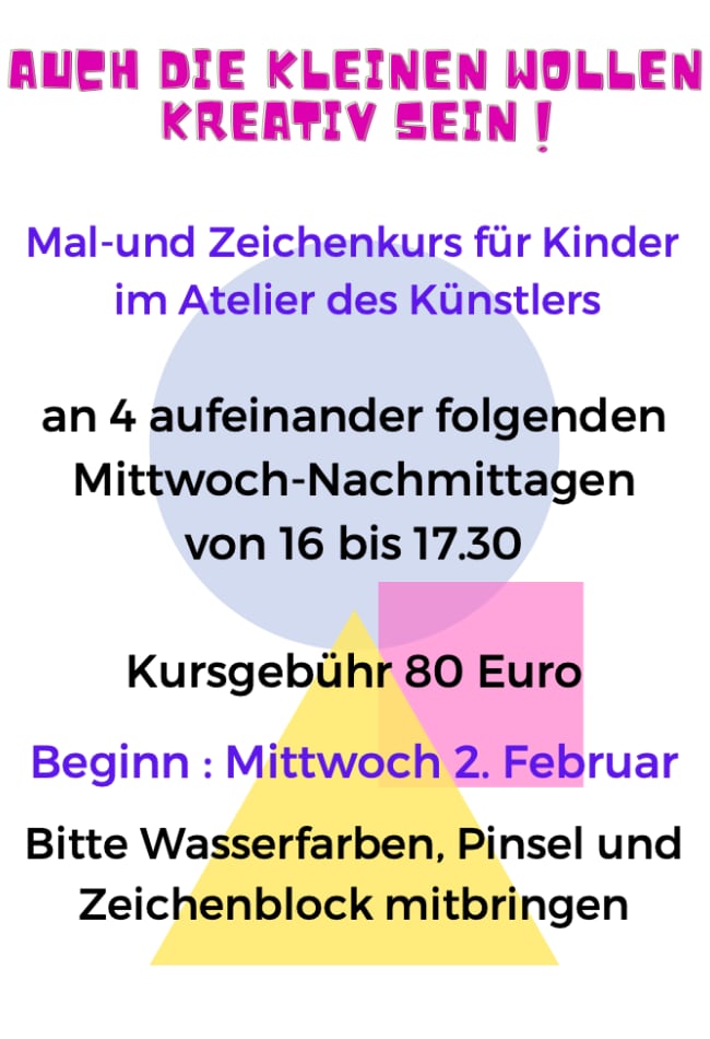 Kindermalkurs - Stefan Eichler